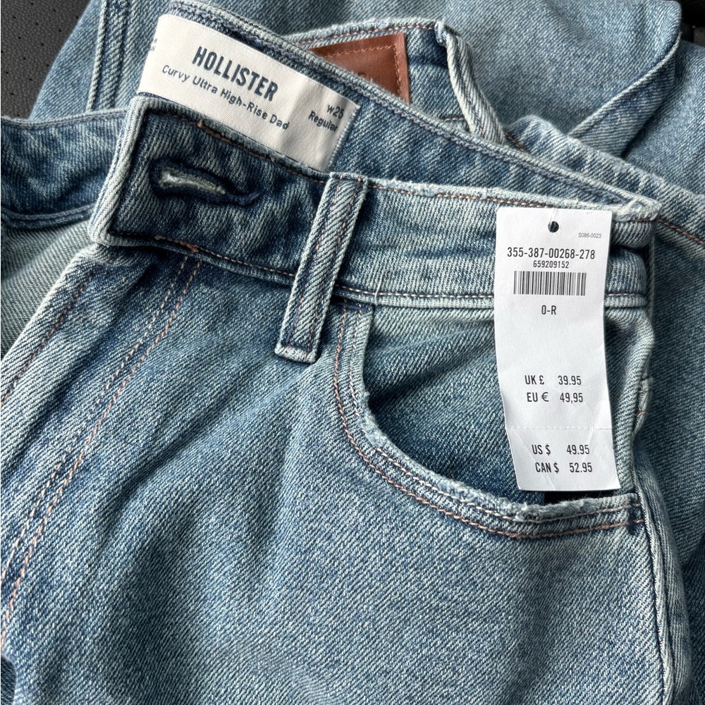 Hollister Blue Flare Wide Leg Jeans